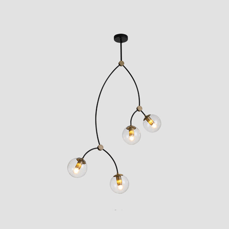 Modern Chandeliers For Dining Room Globe-Shaped Pendant Lighting Fixtures