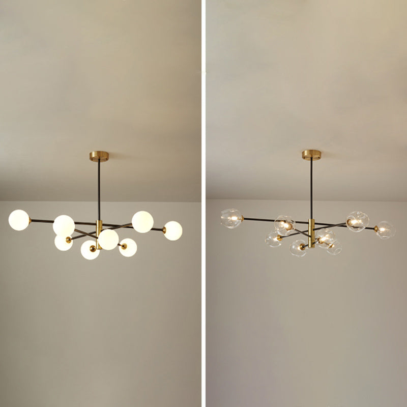 Modern Globe Chandelier Chandelier Pendant Light Glass Globe Chandelier