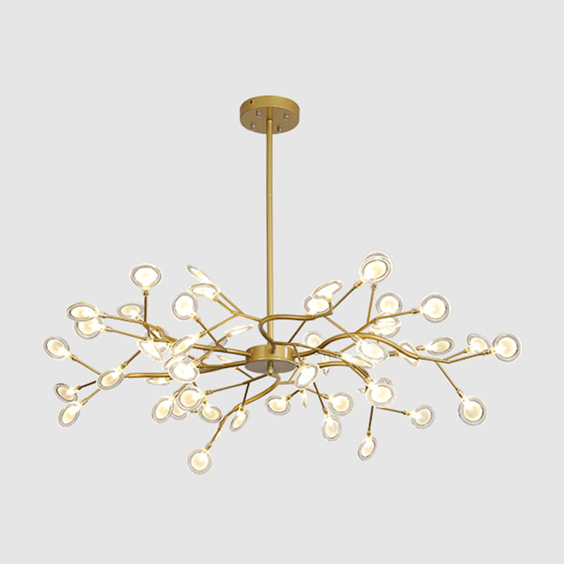 Modern Farmhouse Chandelier with Clear Acrylic Panels Shades Chandelier Lighting Fixtures