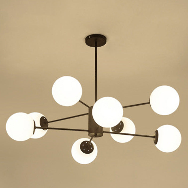 Lampada lampadina a globo Illuminazione a sospensione moderna in vetro bianco per il ristorante