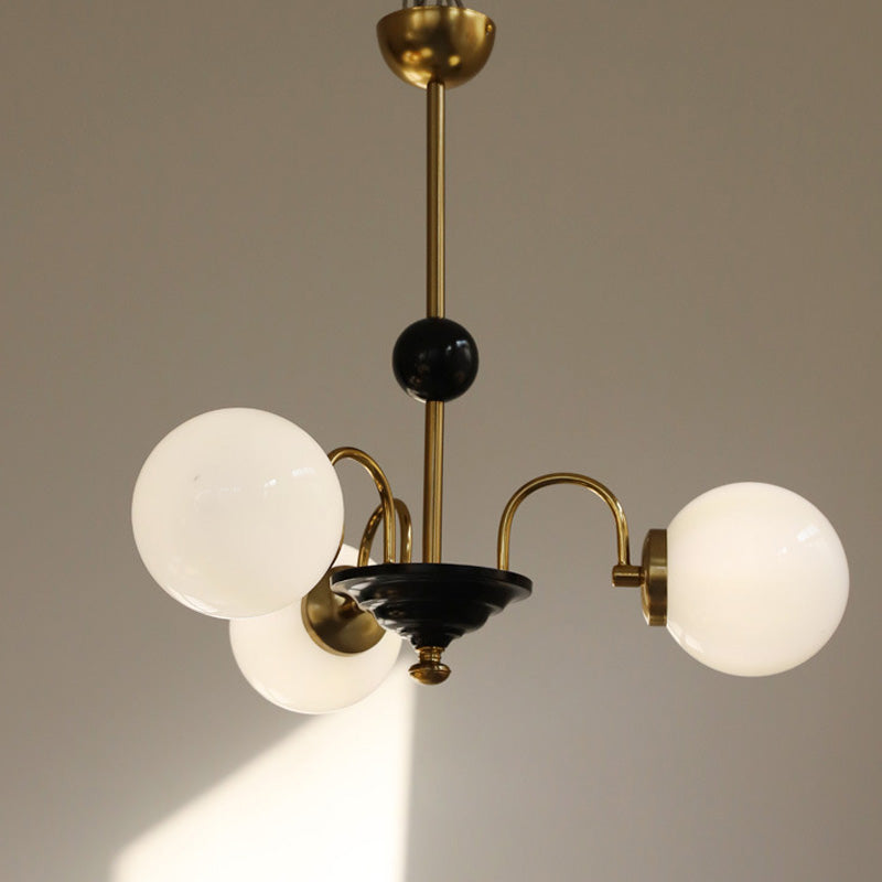 Lampada lampadina a globo Illuminazione a sospensione moderna in vetro bianco per il ristorante