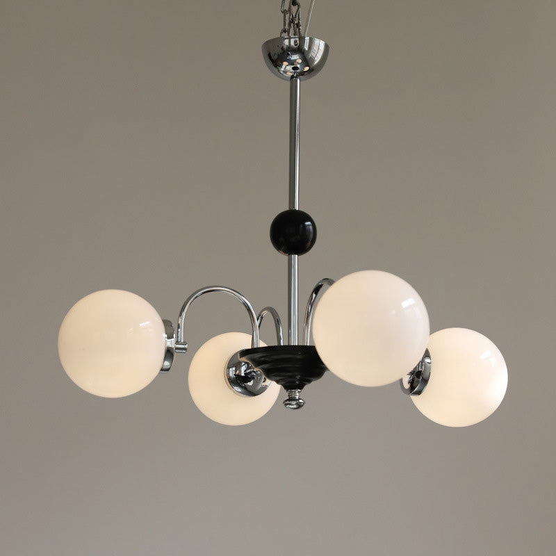 Lampada lampadina a globo Illuminazione a sospensione moderna in vetro bianco per il ristorante