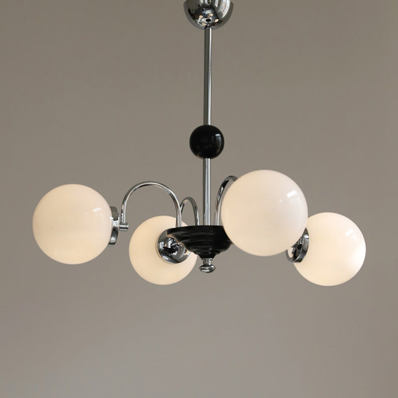 Lampada lampadina a globo Illuminazione a sospensione moderna in vetro bianco per il ristorante