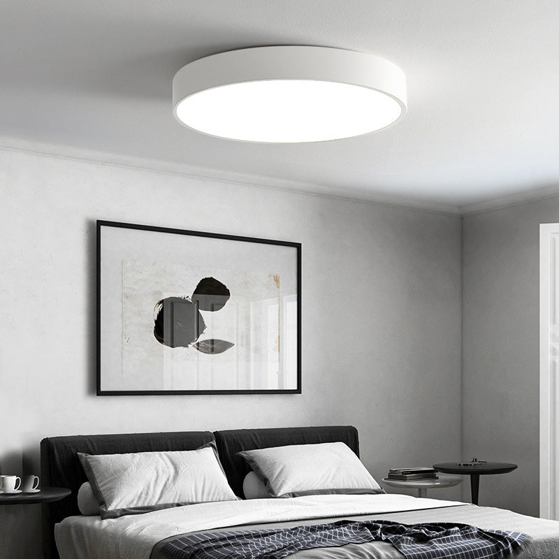 Modern Style Simple Flush Mount Ceiling Light with Acrylic Shade for Bedroom