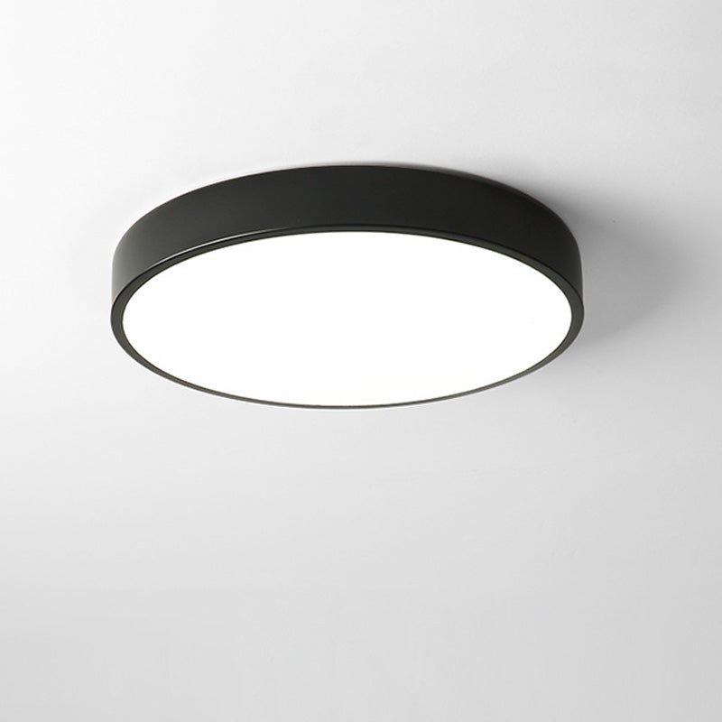 Modern Style Simple Flush Mount Ceiling Light with Acrylic Shade for Bedroom
