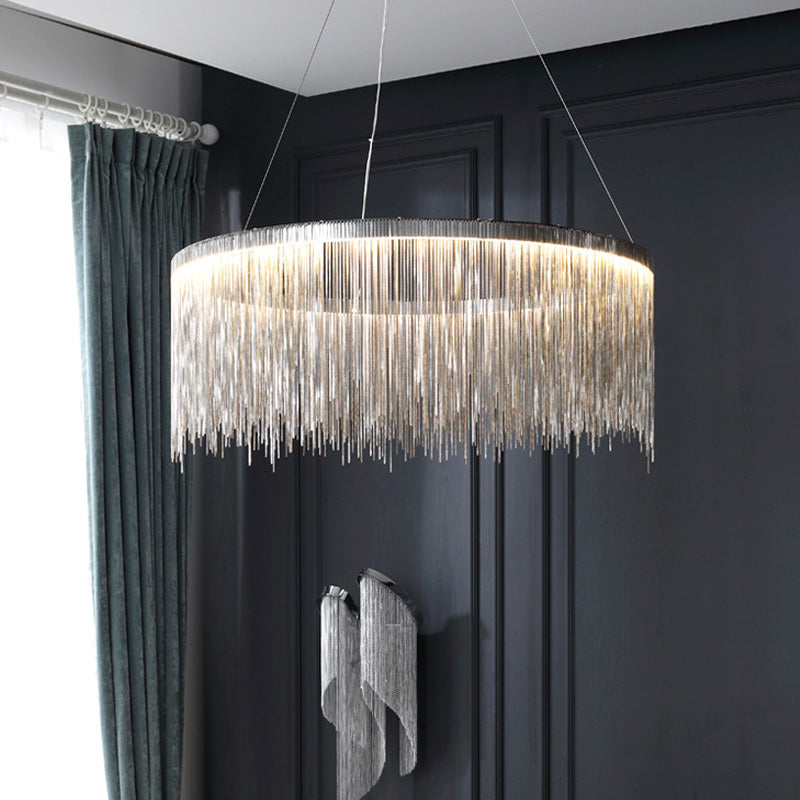 Postmodern Hanging Lights Metal Suspended Lighting Fixture for Living Room Dinning Room