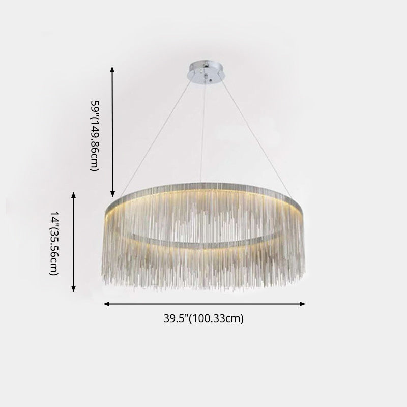 Postmodern Hanging Lights Metal Suspended Lighting Fixture for Living Room Dinning Room