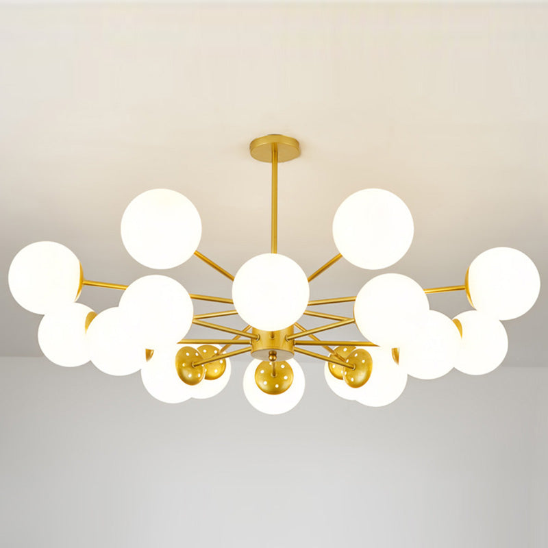 Lampada lampadina a globo Illuminazione a sospensione moderna in vetro bianco per il ristorante