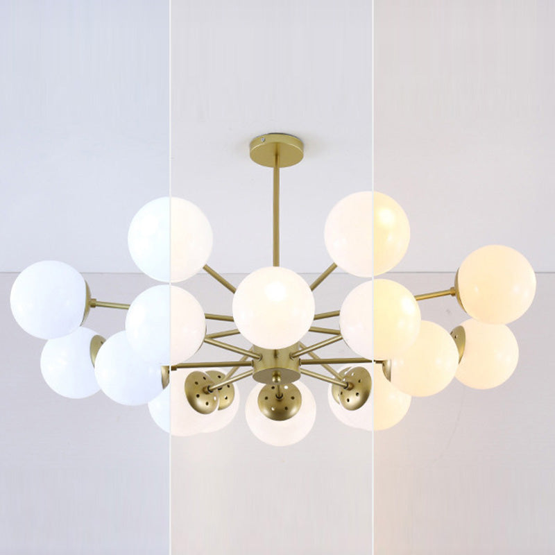 Lampada lampadina a globo Illuminazione a sospensione moderna in vetro bianco per il ristorante