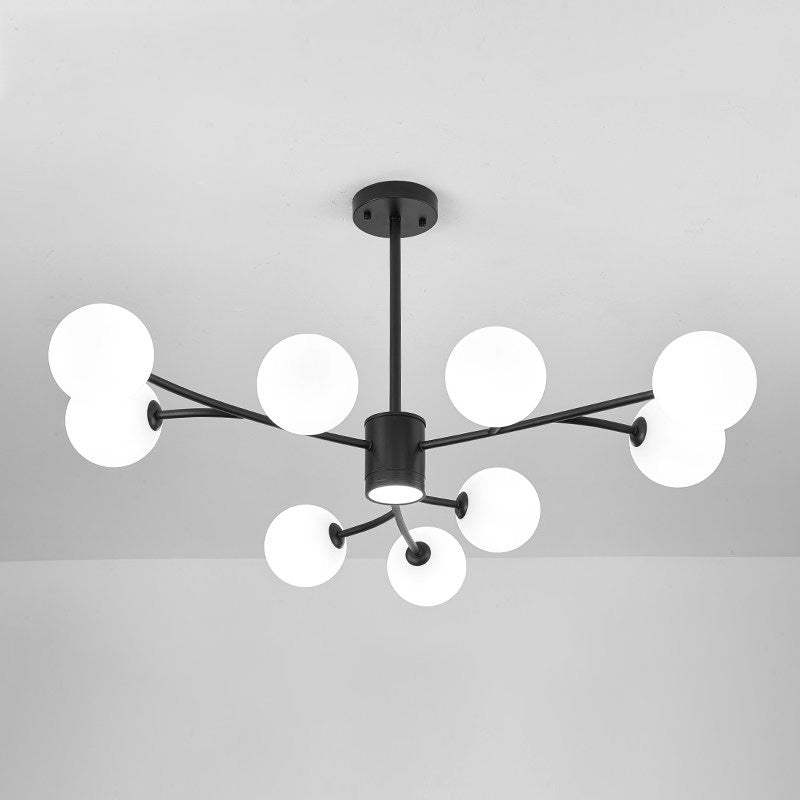 Lampada lampadina a globo Illuminazione a sospensione moderna in vetro bianco per il ristorante