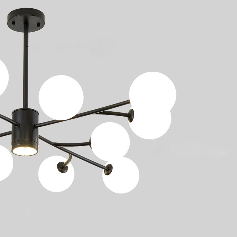 Lampada lampadina a globo Illuminazione a sospensione moderna in vetro bianco per il ristorante