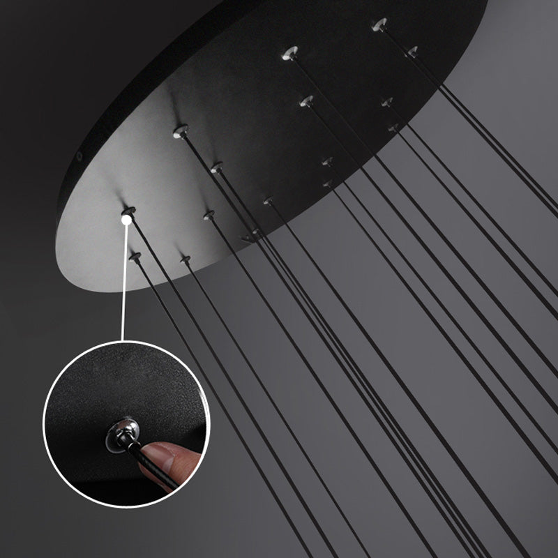 Stairs Pendant Light Fixture Metal Line Shape Modern Style Multiple Hanging Light