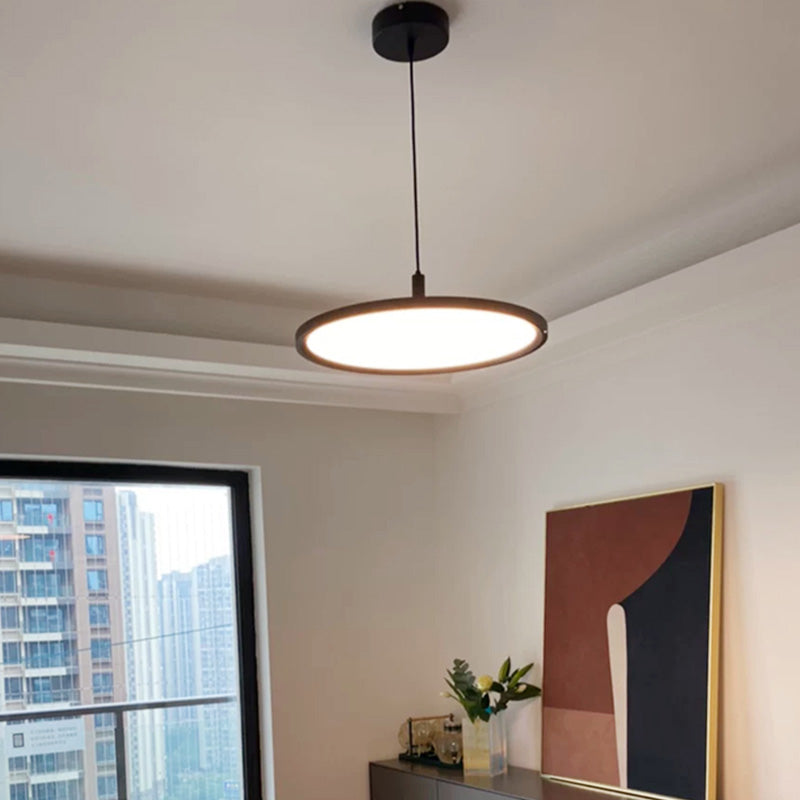 Dining Room One Head Pendant Light Metal LED Simple Ceiling Pendant Lamp