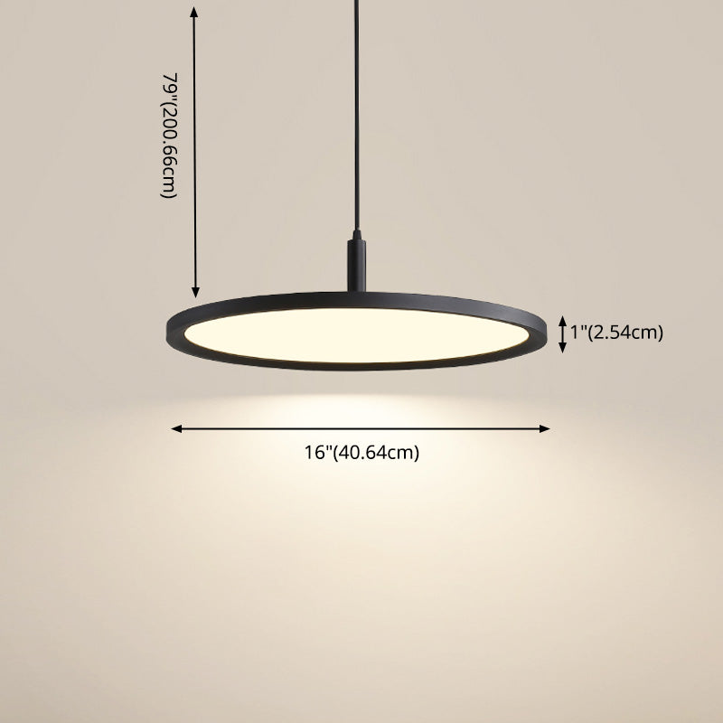 Dining Room One Head Pendant Light Metal LED Simple Ceiling Pendant Lamp