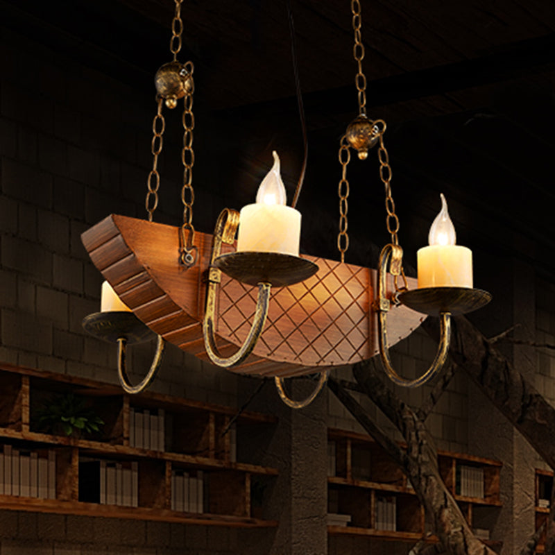 4 lampadine candele lampadario leggero tradizionale bosco nero appuntamento appiccicoso per sala da pranzo