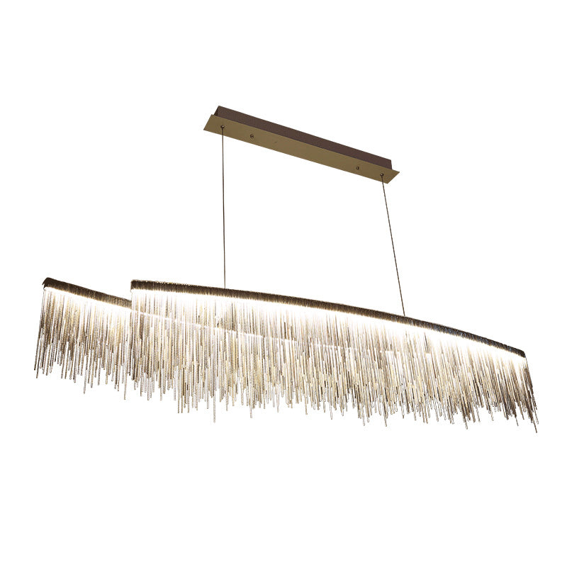 Metal Chains Design Chandelier Light Modern Style Simplicity Lighting Pendant for Living Room