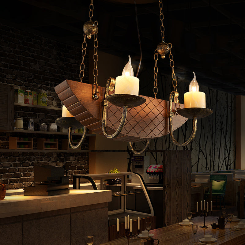 4 lampadine candele lampadario leggero tradizionale bosco nero appuntamento appiccicoso per sala da pranzo