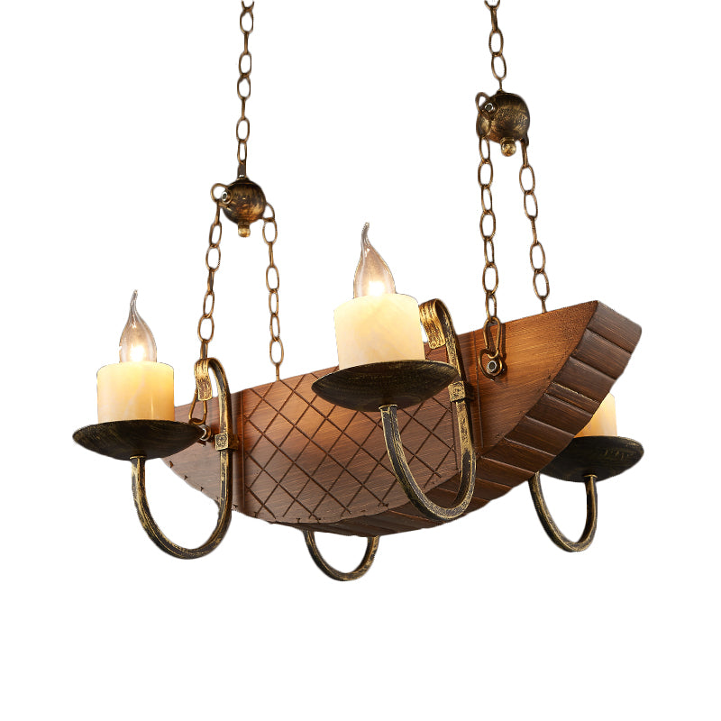 4 lampadine candele lampadario leggero tradizionale bosco nero appuntamento appiccicoso per sala da pranzo