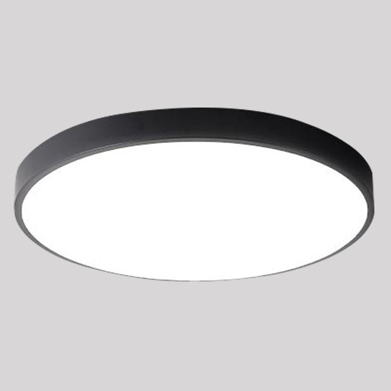 Round Acrylic Flush Ceiling Lights Modern Style 1-Light Flush Mount Light Fixtures