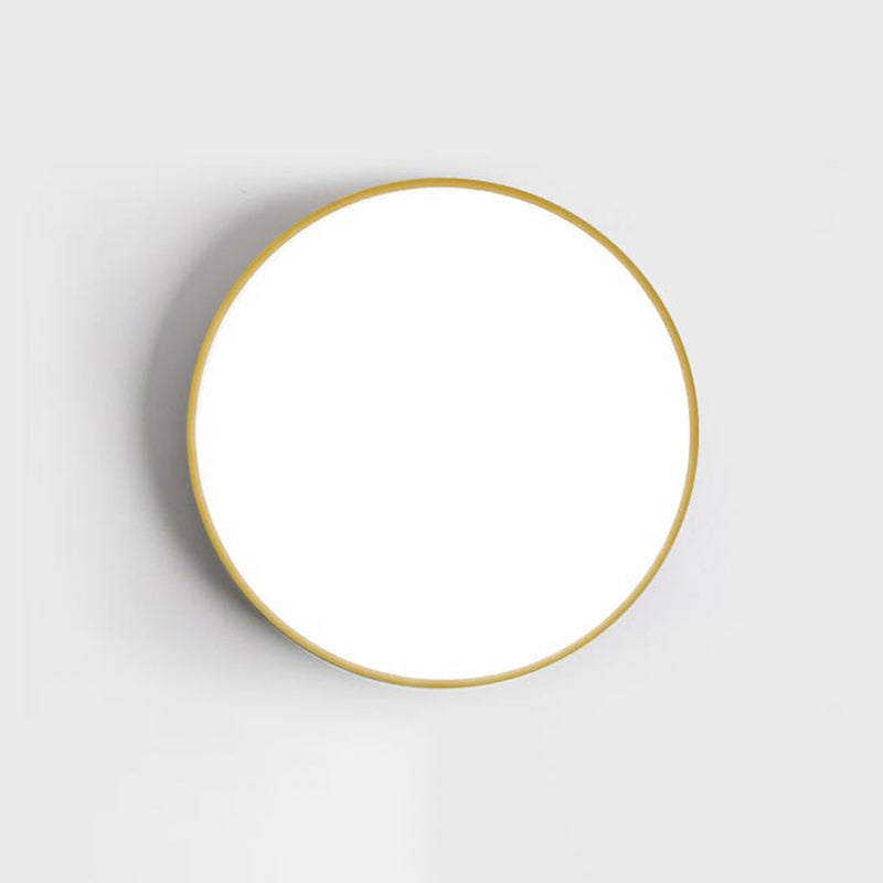 Round Acrylic Flush Ceiling Lights Modern Style 1-Light Flush Mount Light Fixtures