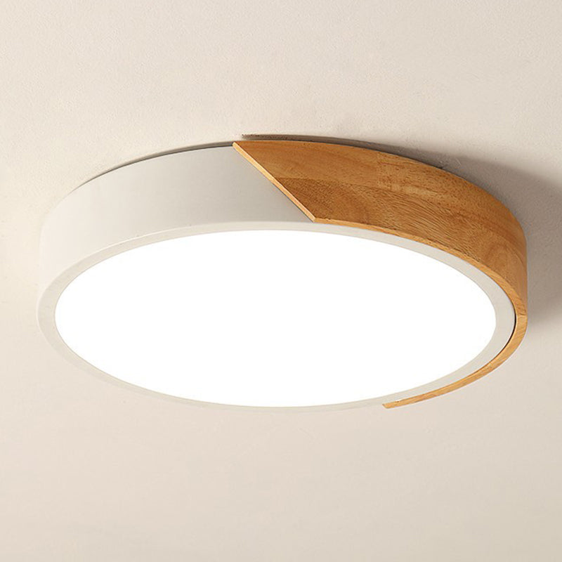 1-Light Round Flush Mount Light Modern Style Acrylic Flush Mount Lighting Fixtures