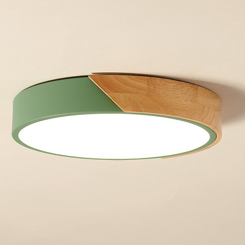 1-Light Round Flush Mount Light Modern Style Acrylic Flush Mount Lighting Fixtures