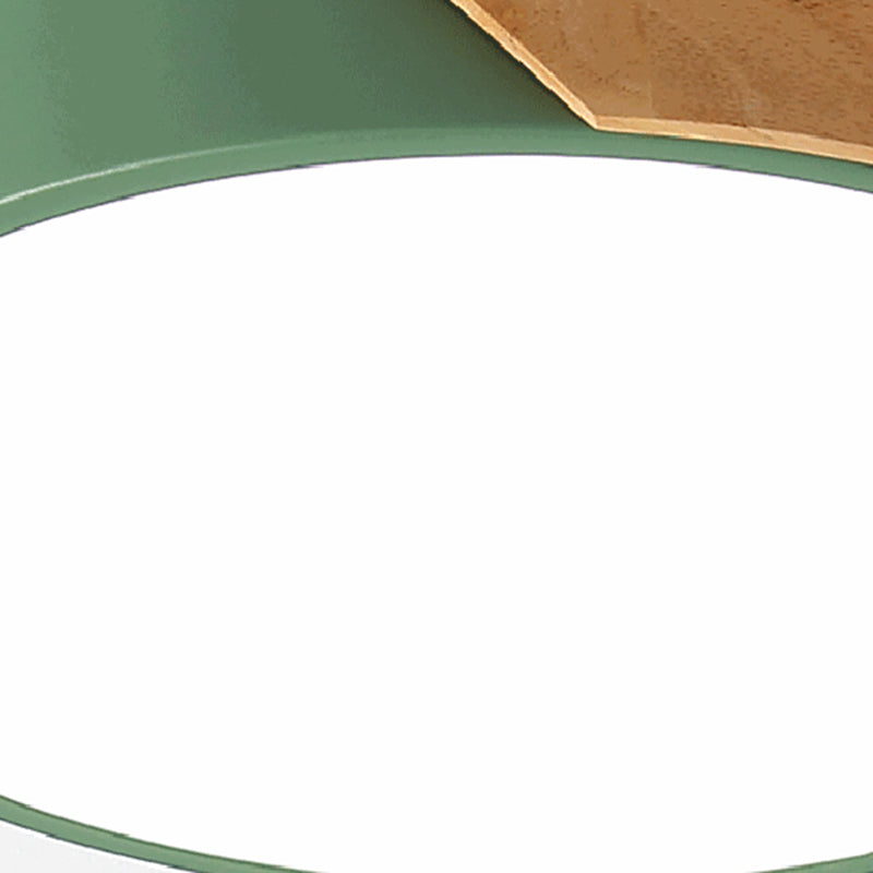 1-Light Round Flush Mount Light Modern Style Acrylic Flush Mount Lighting Fixtures