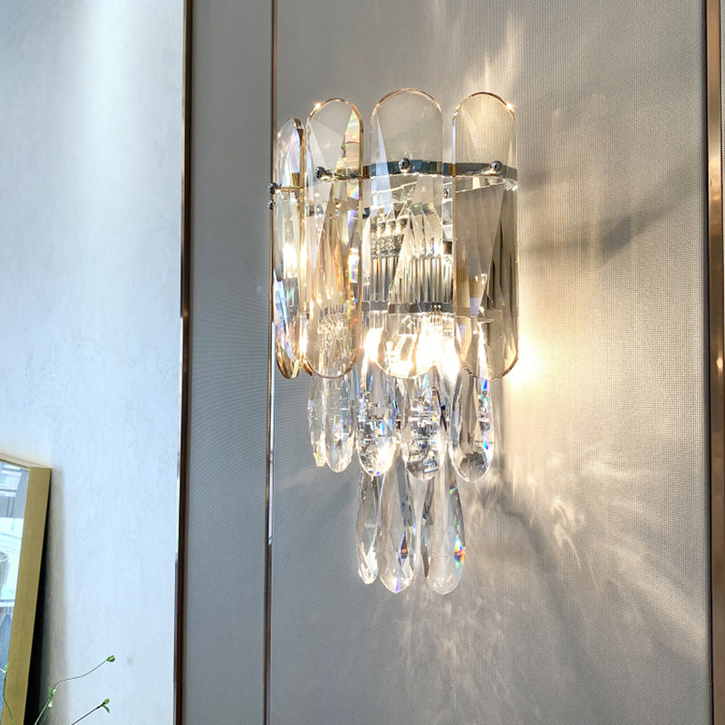 Lampada da parete in metallo elettroplato in stile moderno in stile di lusso sconde murale per spazi interni