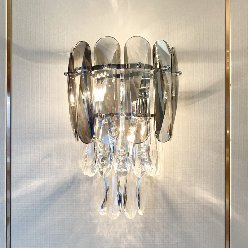 Lampada da parete in metallo elettroplato in stile moderno in stile di lusso sconde murale per spazi interni