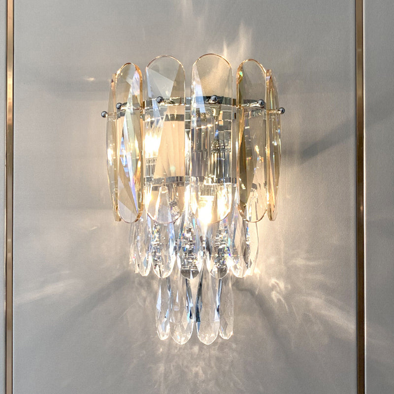 Lampada da parete in metallo elettroplato in stile moderno in stile di lusso sconde murale per spazi interni