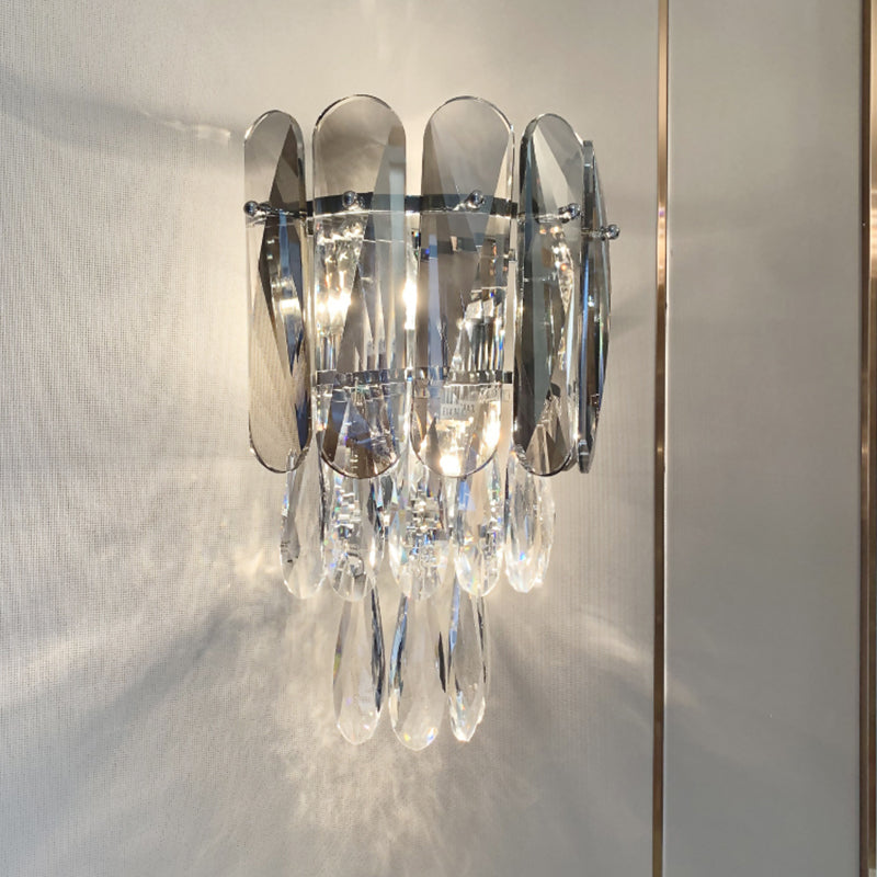 Lampada da parete in metallo elettroplato in stile moderno in stile di lusso sconde murale per spazi interni