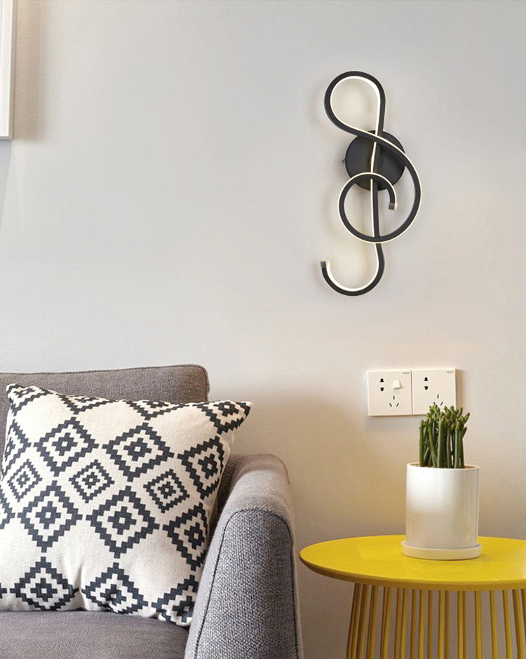 Lámpara de pared lineal de aluminio LED de Led Minimalista moderno con sombra acrílica