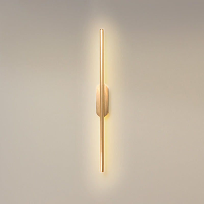 Modern Linear Sconce Lights Metal 1-Light Wall Lighting Fixture for Bathroom