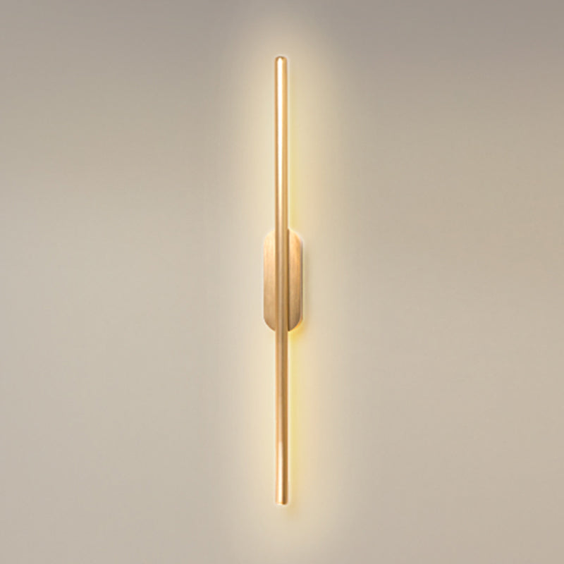 Luci di applione lineare moderna Metal Apparecchiatura da parete a 1 luce per bagno