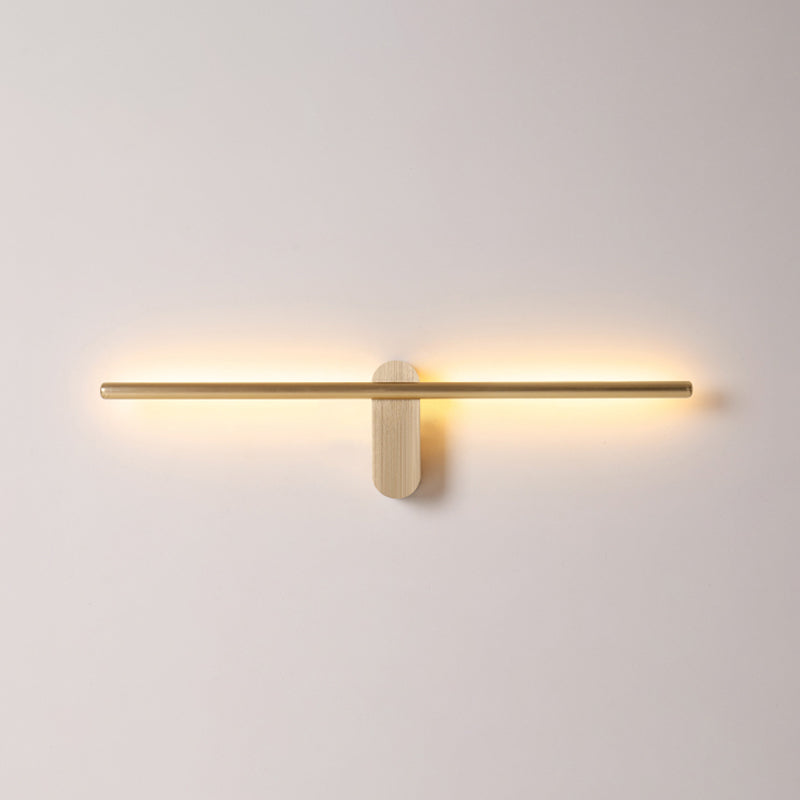 Luci di applione lineare moderna Metal Apparecchiatura da parete a 1 luce per bagno