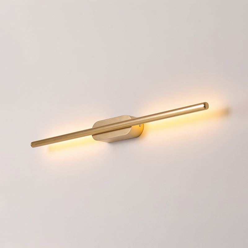 Modern Linear Sconce Lights Metal 1-Light Wall Lighting Fixture for Bathroom