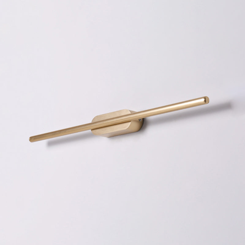 Luci di applione lineare moderna Metal Apparecchiatura da parete a 1 luce per bagno