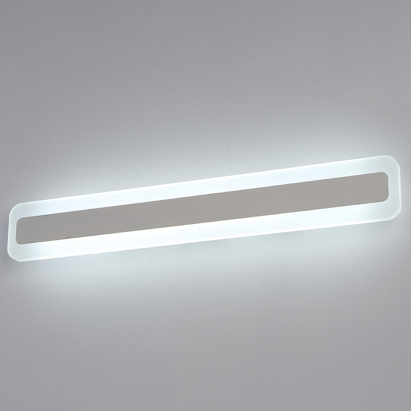 Metal linear Shade Wall Lights Modern 1 Head Wall Mount Fixture in White