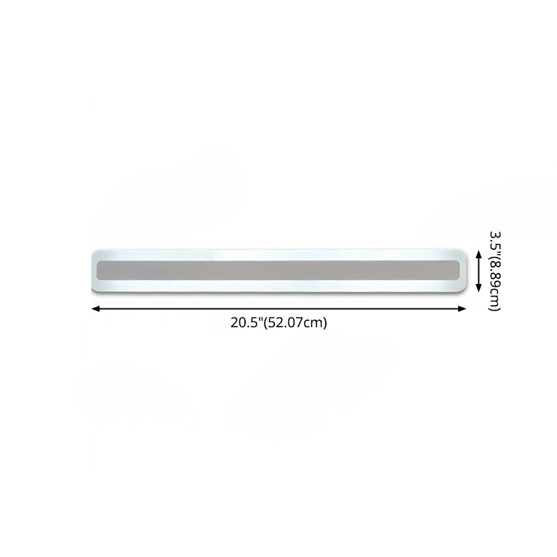 Metal linear Shade Wall Lights Modern 1 Head Wall Mount Fixture in White