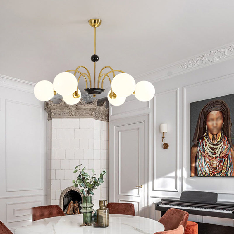 Modern Chandeliers For Dining Room Globe-Shaped Chandelier Pendant Light