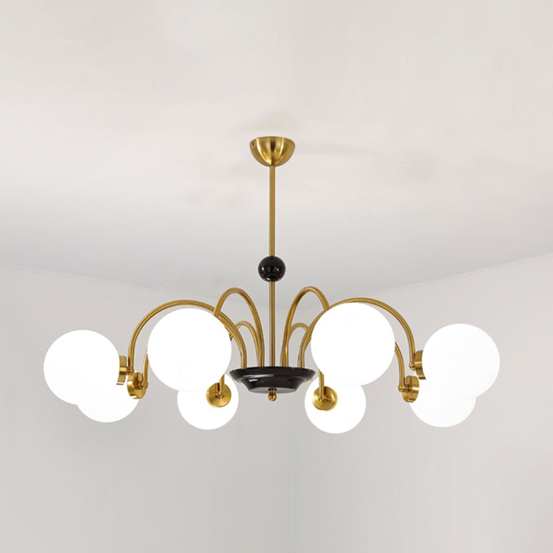 Modern Chandeliers For Dining Room Globe-Shaped Chandelier Pendant Light