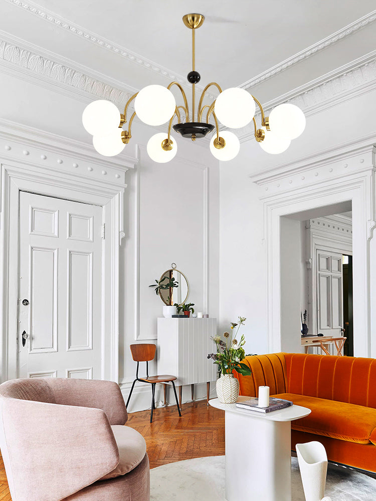 Modern Chandeliers For Dining Room Globe-Shaped Chandelier Pendant Light