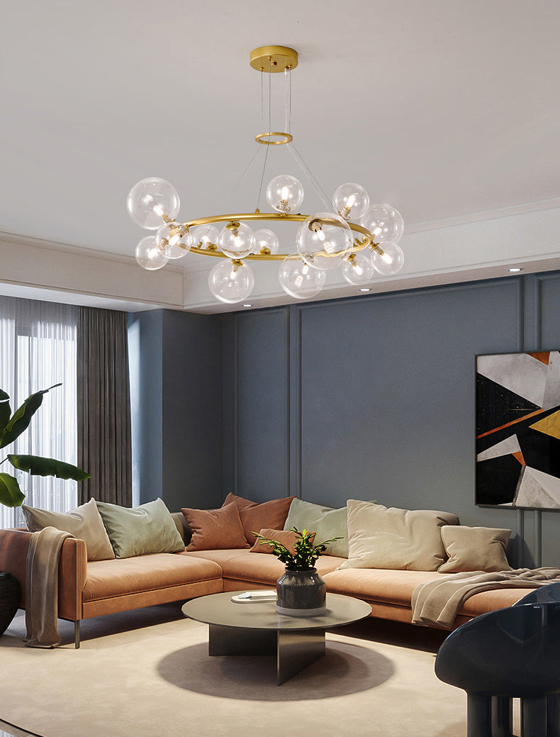 Chandeliers modernes pour la salle à manger Circular Chandelier suspendu plafonniers