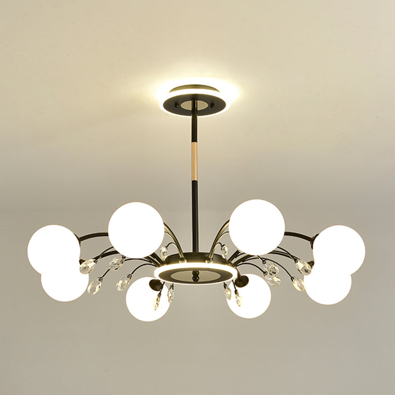 Moderne kroonluchter hanger lichte bollen kroonluchter hanglamp glazen globe kroonluchter