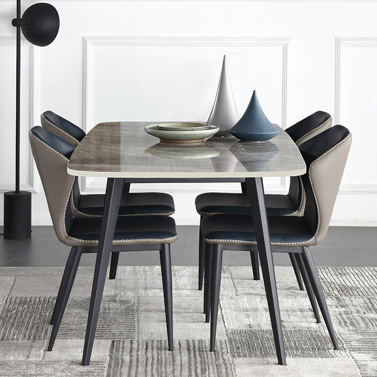 Modern Style Sintered Stone Top Dining¬†Room¬†Table¬†Set with Rectangle Table Dining Furniture