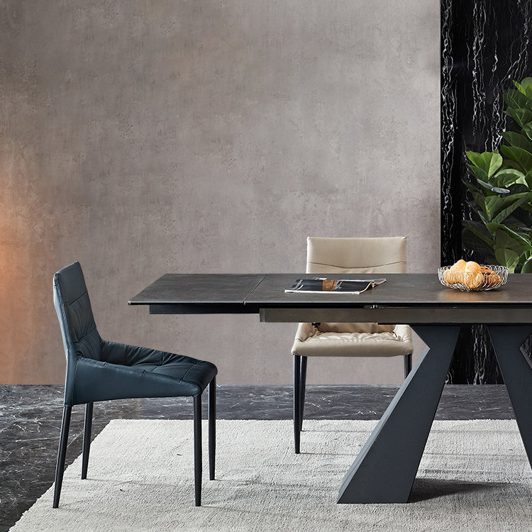 Modern Rectangle Shape Dinette Set Sintered Stone Top Dining Table Furniture for Dining Room