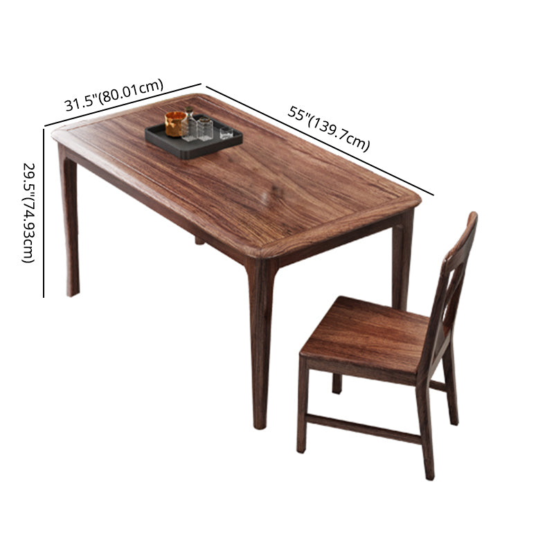 Traditional Solid Wood Rectangle Dining¬†Room¬†Set Standard Height Home Use Dining Table Furniture