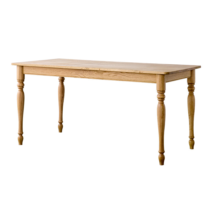 Traditional Solid Wood Dining Room Set with Rectangle Top and 4 Legs Base Dining Furniture