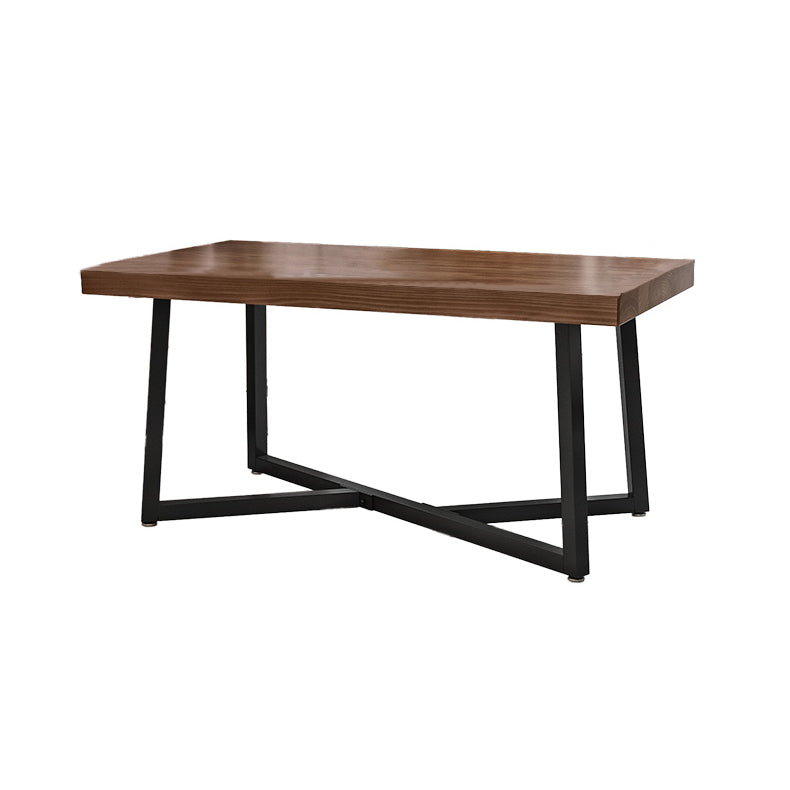 Modern Kitchen Dining Room Set with Wood Top and Trestle Base Furniture for Home Use