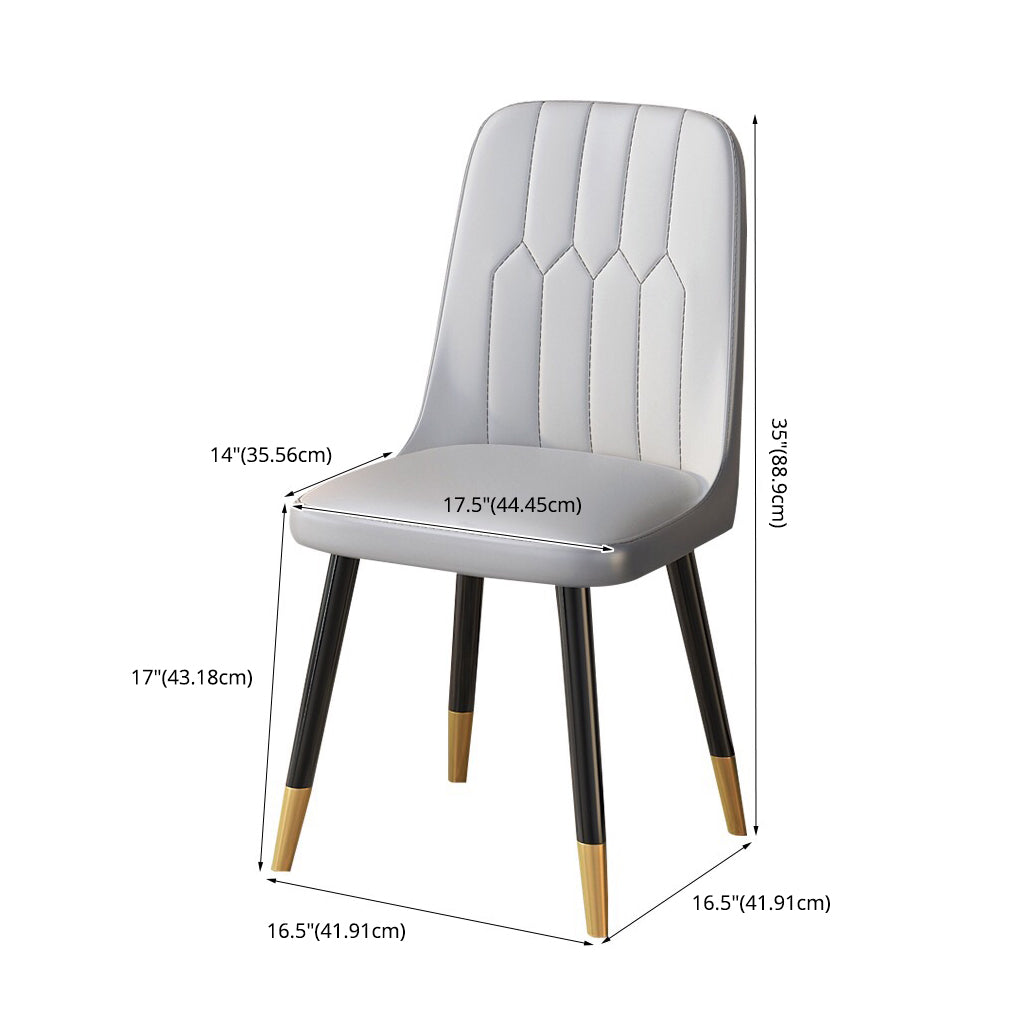 Traditional Sintered Stone Top Dining Set with 4 Black Metallic Legs for Dining Furniture